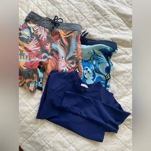 Kids Swimwear Bundle Volcom shorts with minnow swim shirt